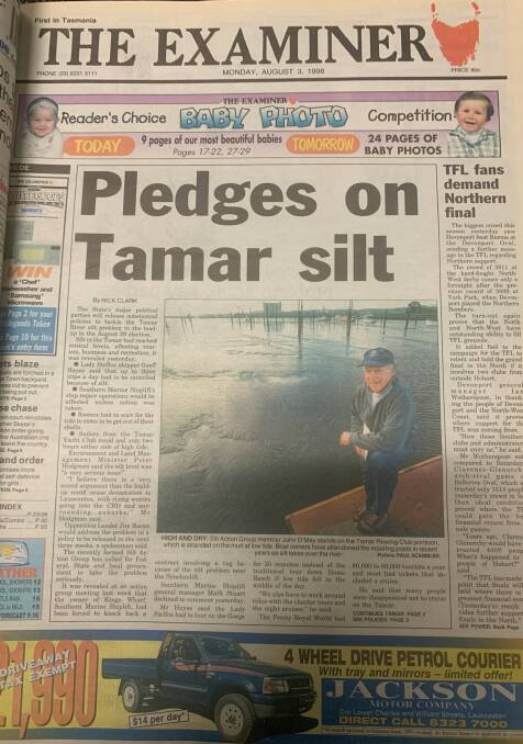 The front page of The Examiner in 1998.