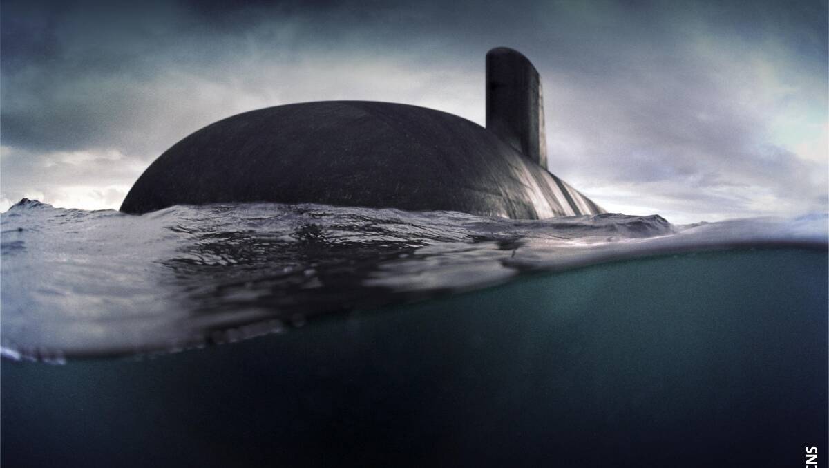 DEAL: An illustrative of the attack class submarine Naval Group Australia is designing as part of the Future Submarine Program., which will incorporate state of the art sonar developed at the AMC. Picture: supplied