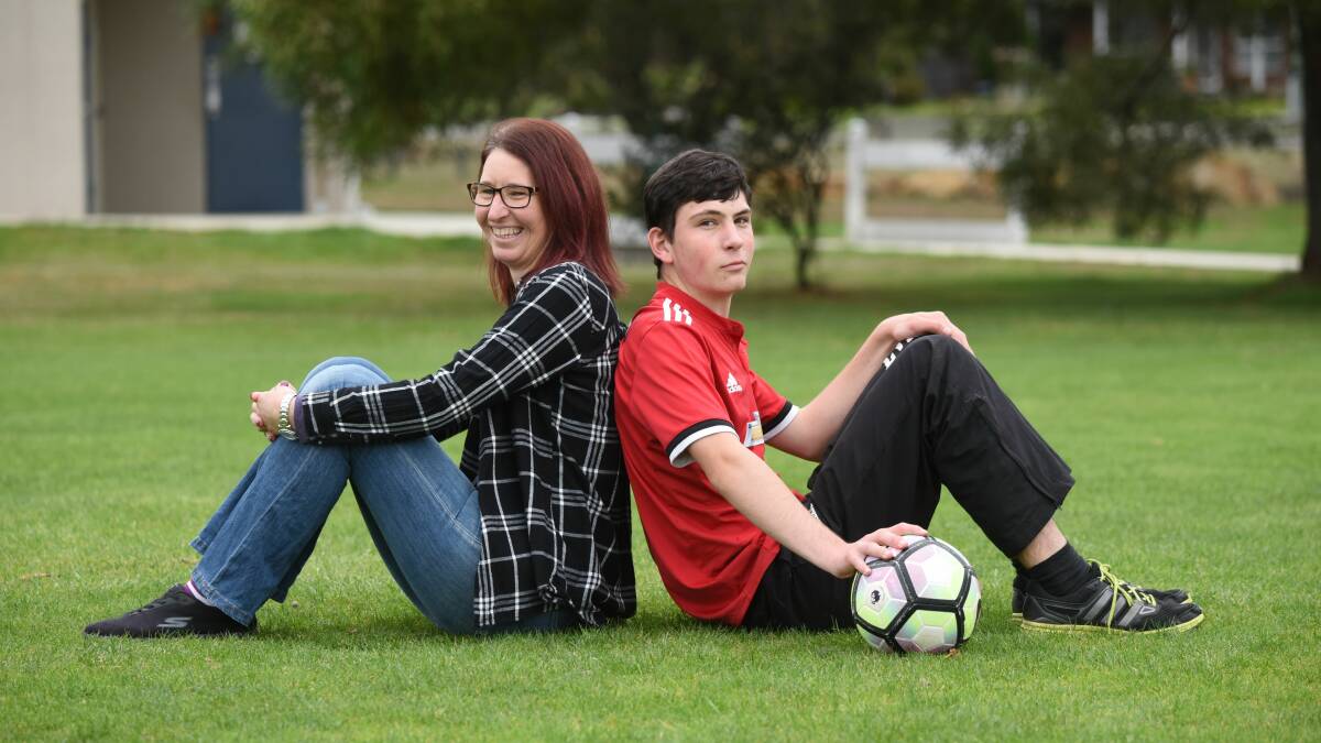ISSUE: Tasmanian Disability Education Reform Lobby founder Kristen Desmond and her son. Ms Desmond has called for new federal funds to be directed to teachers. Picture: file