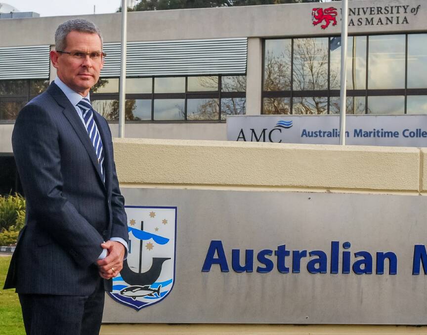 NEW CAPTAIN: Michael van Balen has commenced his role as the new principal of the Australian Maritime College, taking up the position after 38 years in the Navy. Pictures: Neil Richardson