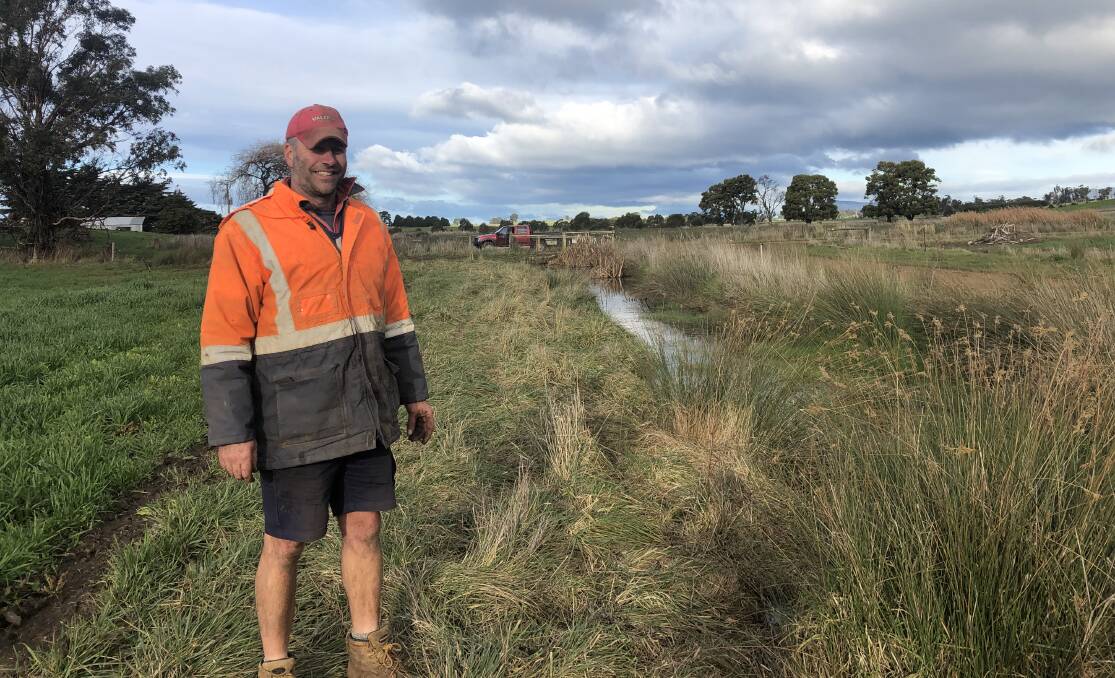 BEFORE: Tamar Action Grant recipient Stephen Pearn will use his grant funding to exclude 800 head of cattle from waterways on his Whitemore property. Picture: supplied