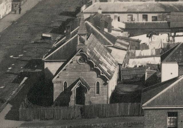 A detail of the photo taken from the 'Fireball Tower'. Picture: Stephen Spurling 1886.