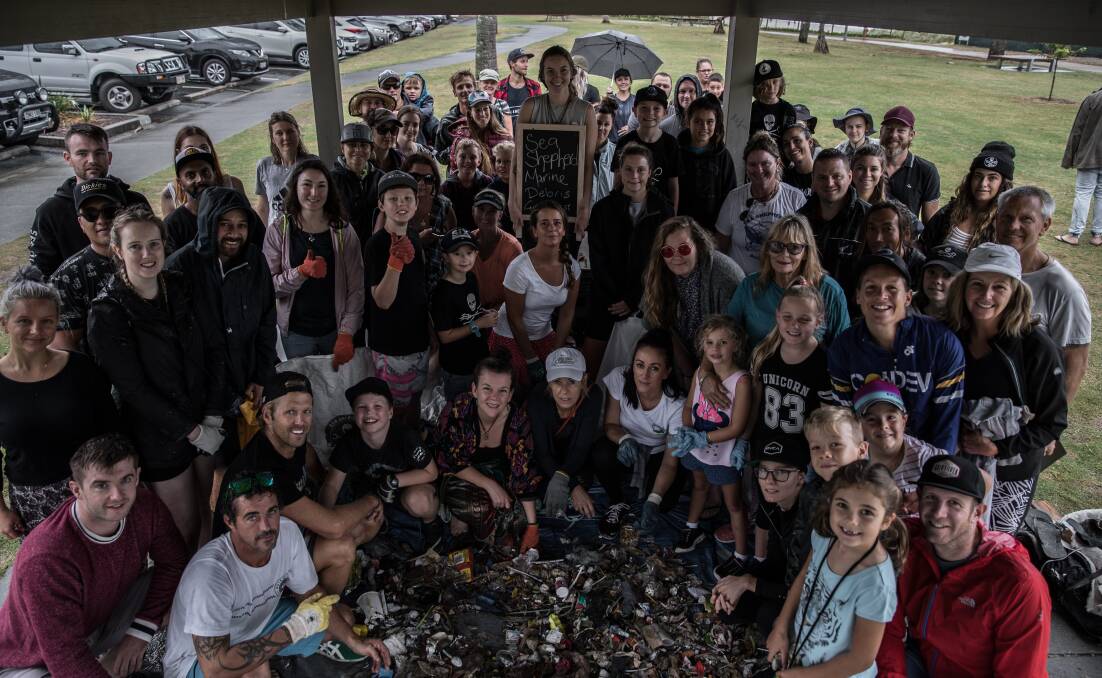 CLEAN UP: Sea Shepherd volunteers at a previous marine debris clean up event. The group will hold a clean up in Launceston on Saturday. Picture: supplied