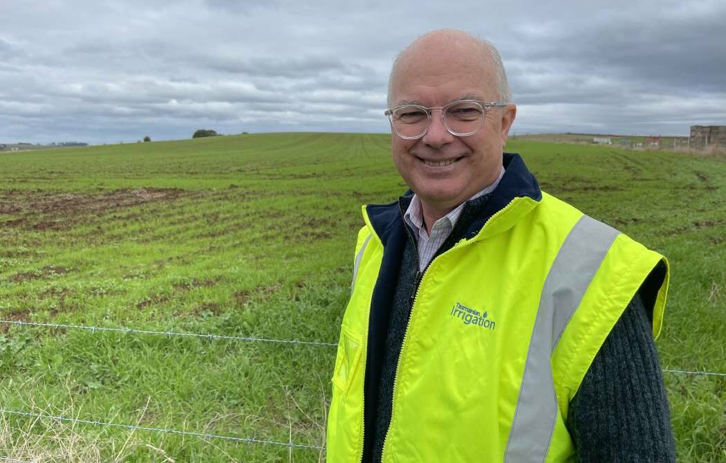 RIDING THE WAVE: Tasmanian Irrigation chief executive Andrew Kneebone says water sales for a new scheme in Meander have gone above the threshold while Tamar's fate is still hanging in the balance. Picture: supplied