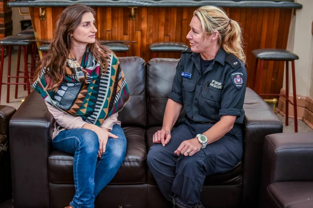 INSPIRE: Launceston-based economics lecturer Maria Yanotti and firefighter Meghan Lownds are part of the speaker panel for a women's forum to be held in Burnie