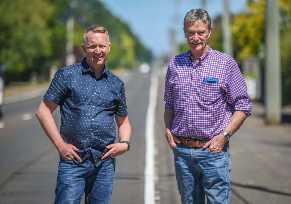 Former Meander Valley mayors Craig Perkins and Greg Hall, who were supportive of the establishment of the Northern Regional Prison.