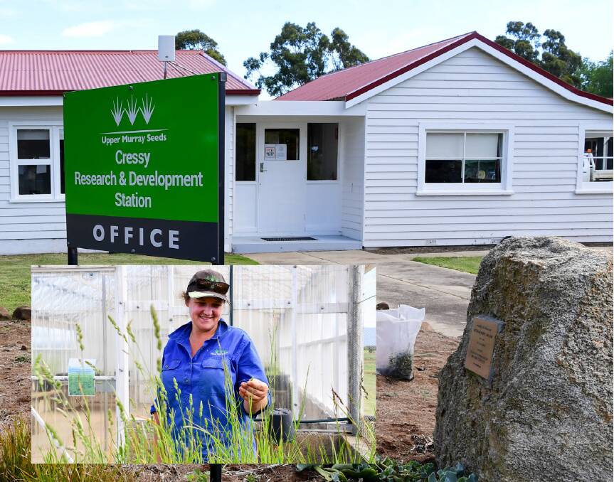 HISTORY REIMAGINED: Upper Murray Seeds research assistant Jo Talbot at the reinvigorated Cressy Research and Development Station. Pictures: Neil Richardson