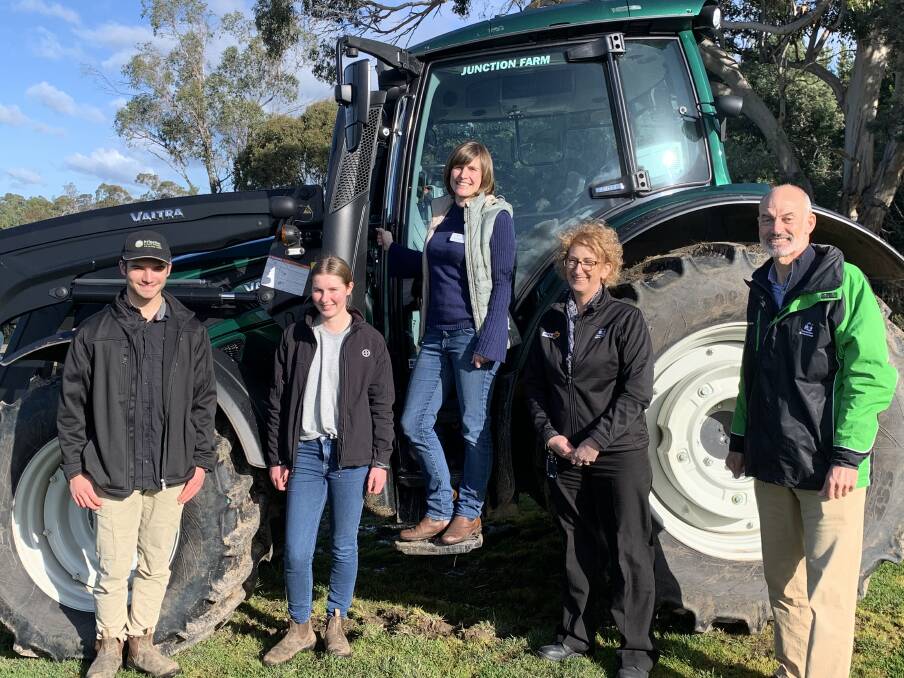 NEW RESOURCE: Joe Lawrence, of Meander, Ingrid Bradley, of Longford, Primary Employers Tasmania President Felicity Richards, WorkSafe Tasmania CEO Robyn Pearce, and Primary Industries Minister Guy Barnett at the launch of Primary Employers Tasmanias AgCard. Picture: supplied