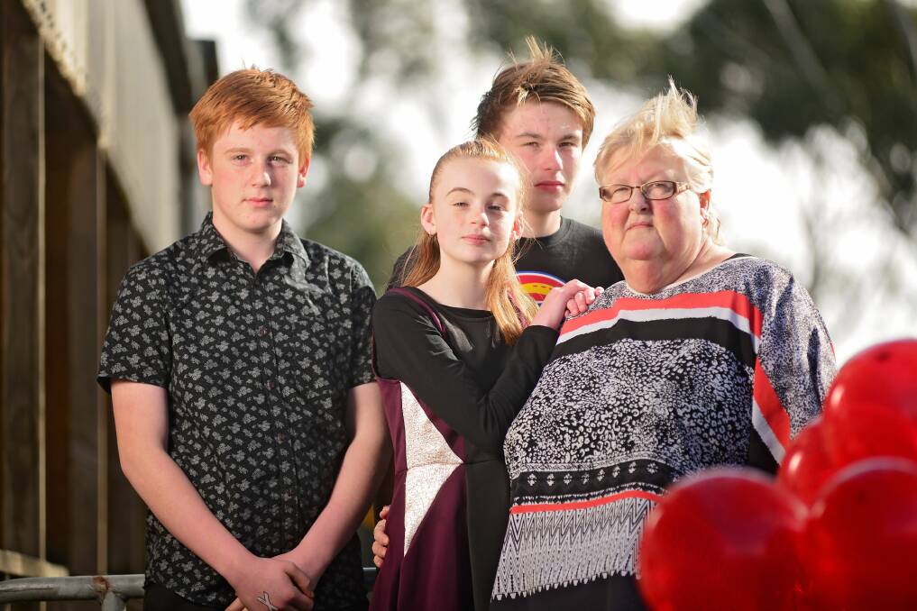 HARDSHIP: Grandmother Donna Kupsch, who has legal guardianship over her daughter's four children Alex, Jack, Grace and Kasey would not have been able to navigate learning at home without support from The Smith Family. Picture: file