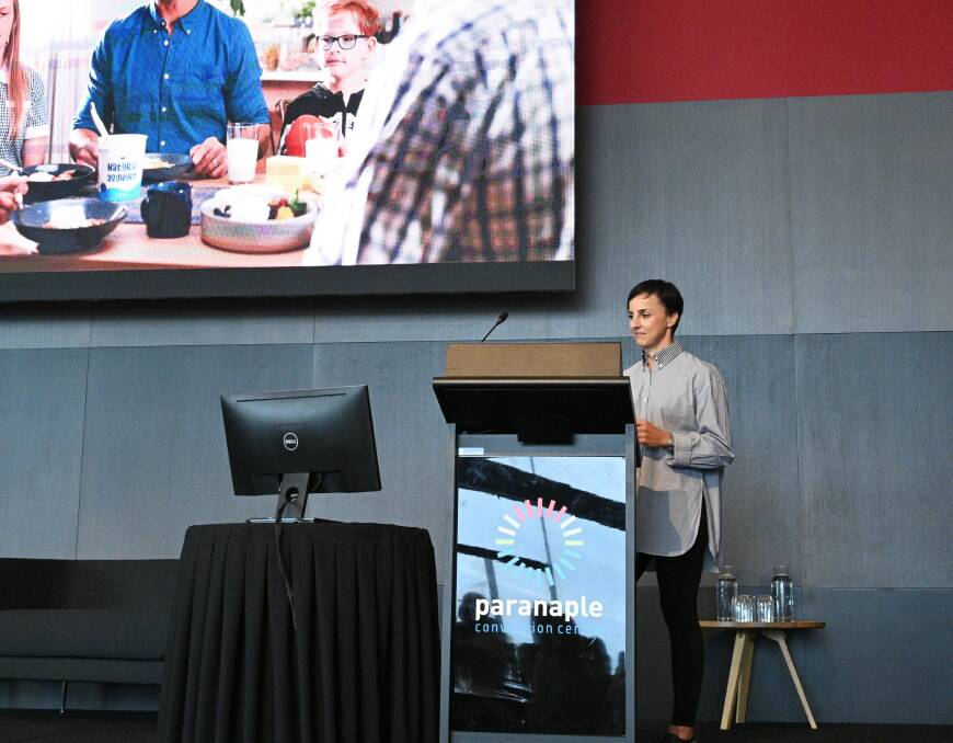 PROFILE BOOST: Dairy Australia's marketing and communications general manager Kendra Campbell at the Dairy Tasmania state conference in Devonport. Picture: supplied