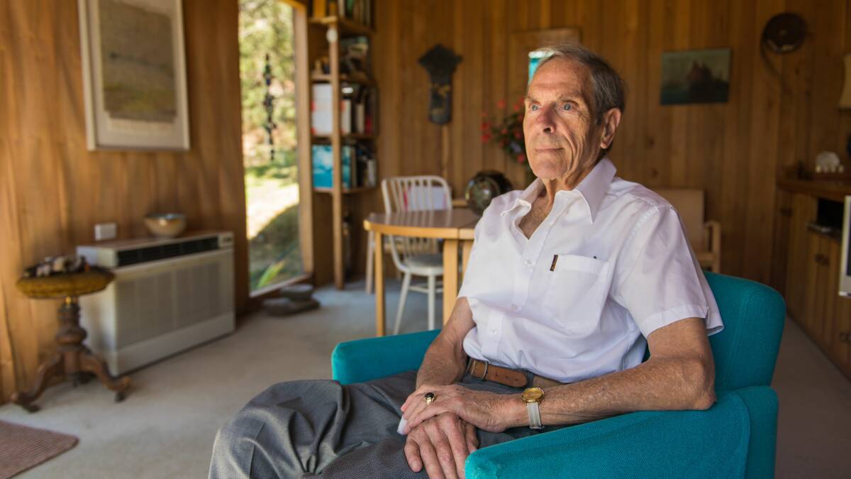 REMARKABLE MAN: Founder of Design Tasmania Gary Cleveland, pictured at his home at Riverside in 2017, has been remembered after he died following a short illness. Picture: Phillip Biggs