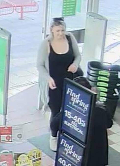 WATCH: Can you identify the woman pictured above observed at Harris Scarfe, recently? (reference number 593385).
