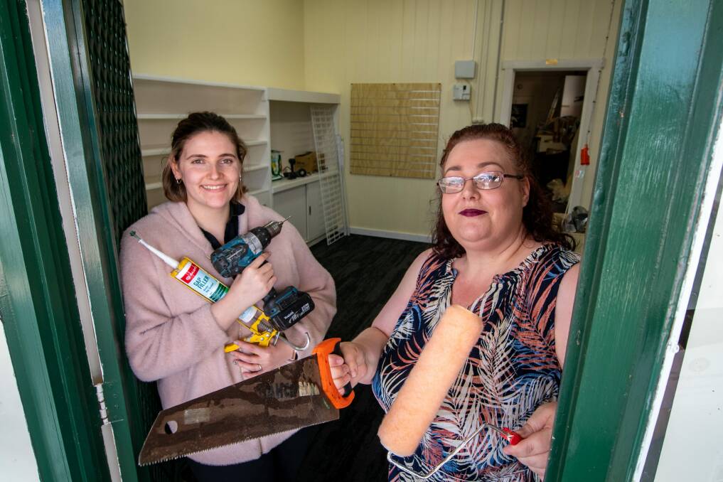 RELAUNCH: Launceston City CWA member Terrie Johnson and vice-president Sharon Hutton at the shop, which is temporarily closed for renovations. Picture: Paul Scambler