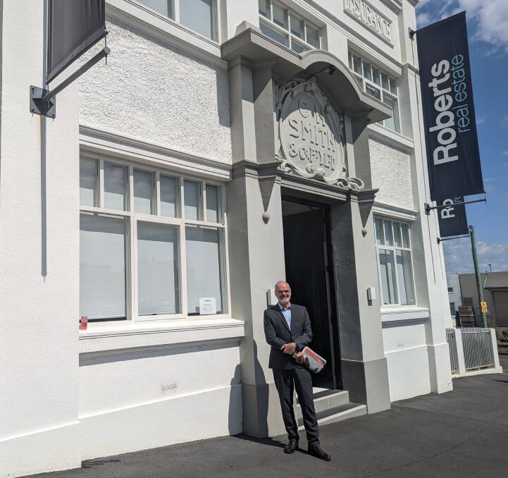 Real Estate Industry of Tasmania state president Michael Walsh at the Launceston Roberts Real Estate office on Tuesday.