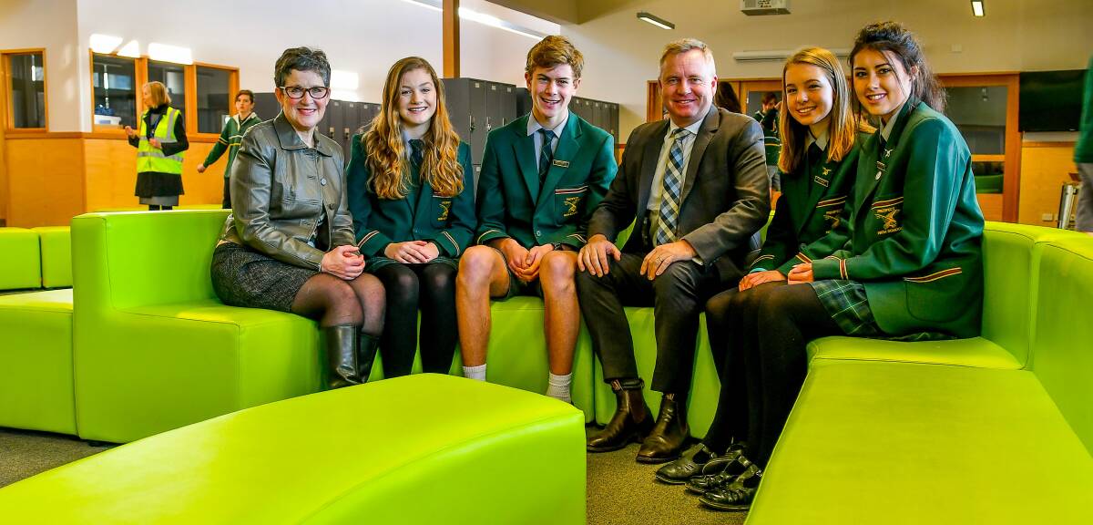 REVIEW: Education Minister Jeremy Rockliff at the opening of new classrooms at Prospect High School in July. Picture: Scott Gelston