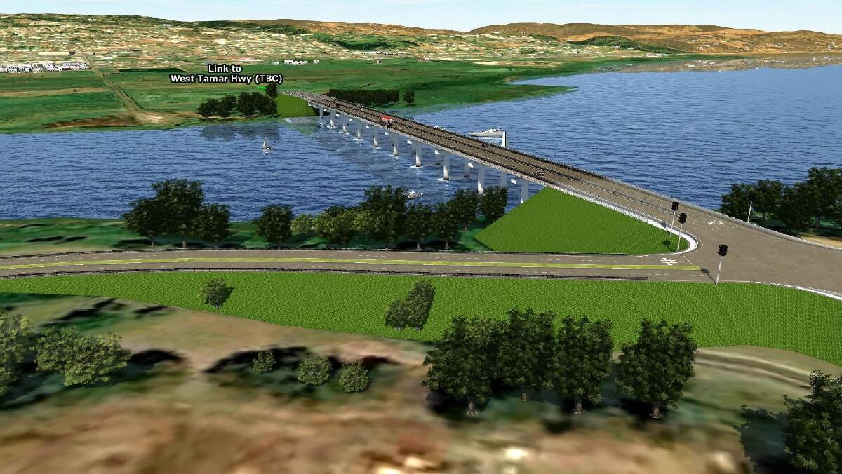 An artists' impression of the proposed bridge.