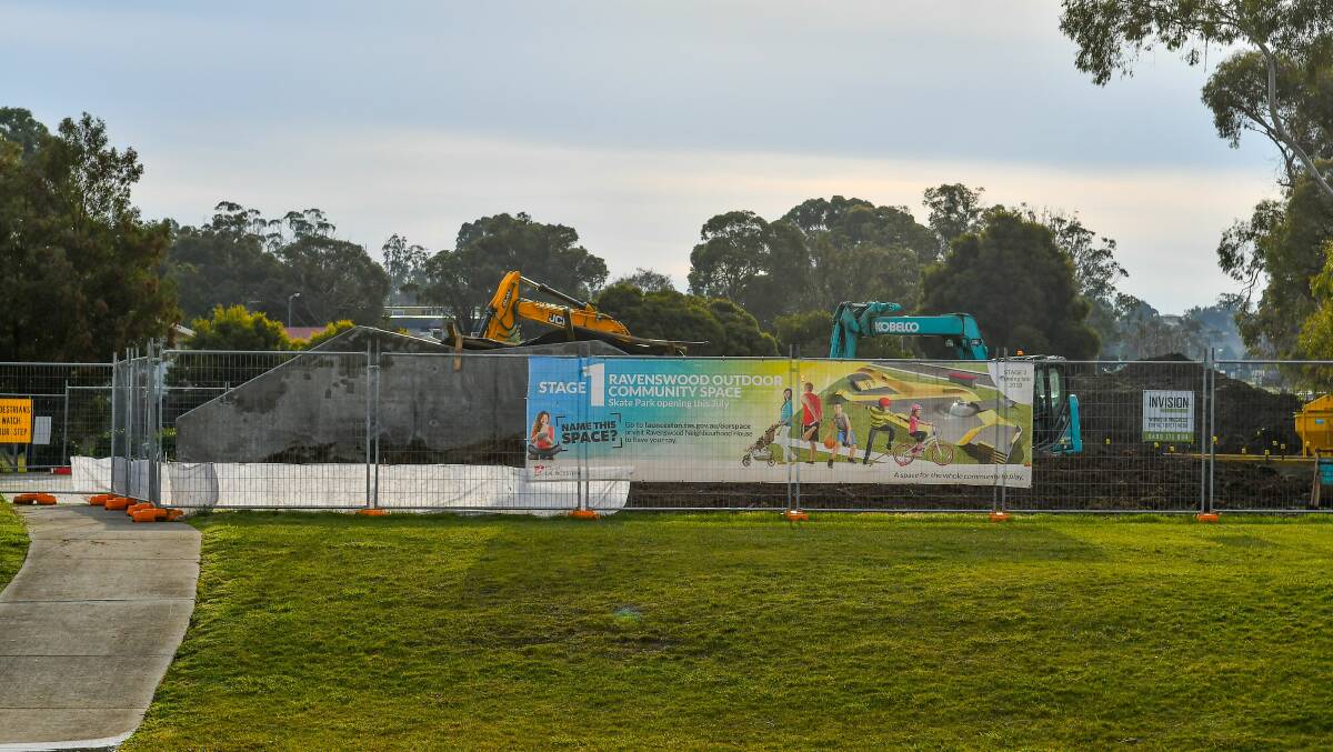 UPGRADES: The Ravenswood skate park redevelopment is underway but is behind due to wet weather. Picture: Scott Gelston