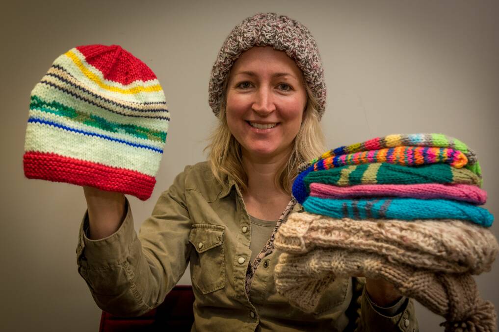 BEANIE HIATUS: One Thousand Beanies founder Skye Brean, who will be putting the project into hiatus until next year. Picture: Paul Scambler