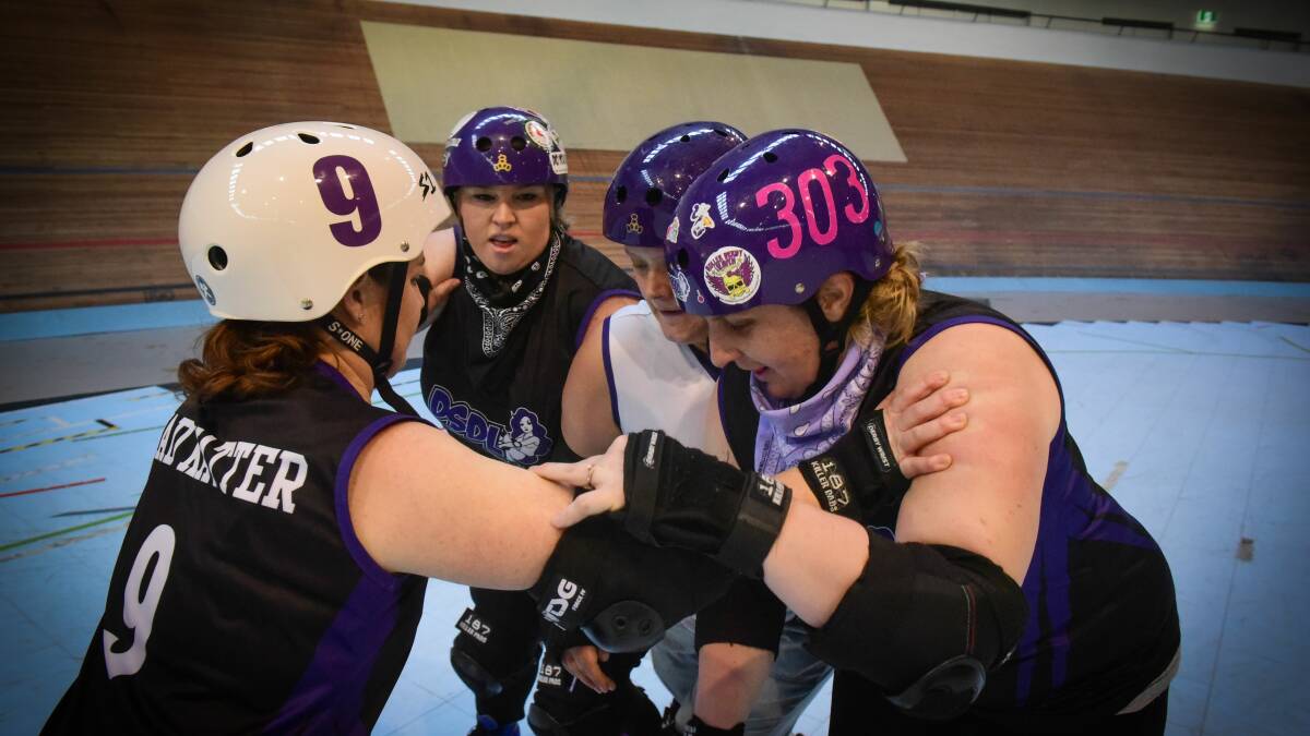 Launceston's roller derby league Devil State Derby League (DSDL) will host a statewide day of derby on Saturday featuring Geelong Roller Derby, Van Diemen Rollers, Convict City Roller Derby and South Island Sirens. Pictures: Fairfax Tasmania