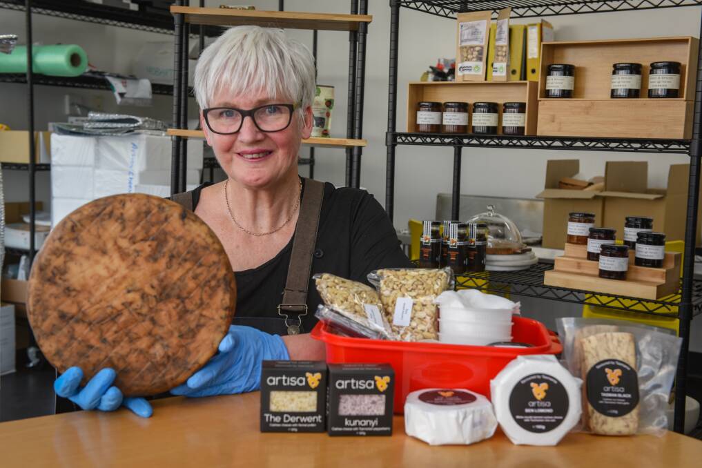 INNOVATIVE: Artisa Cheese owner Julie Martyn who has created a make your own plant-based cheese kit as a result of the Cultivate program, an accelerator course for agriculture start-ups run by Seedlab Tasmania. Picture: Paul Scambler