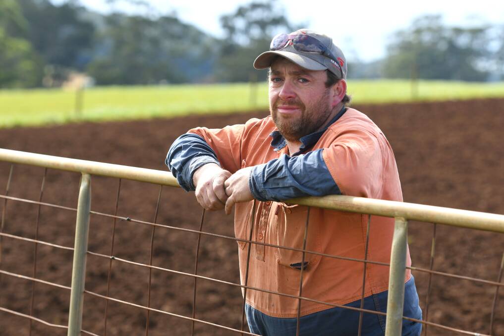 SEASON CHALLENGES: Sister Hills farmer Leigh Elphinstone said this year's season has been the worst he'd seen in all his years farming. Picture: Brodie Weeding