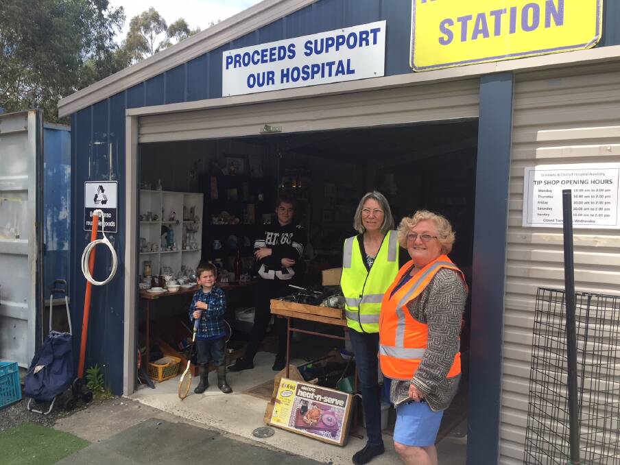 VOLUNTEERS: St Helens tip shop volunteers man the shop. The shop is run by the hospital auxiliary and has raised $65,000. Picture: supplied