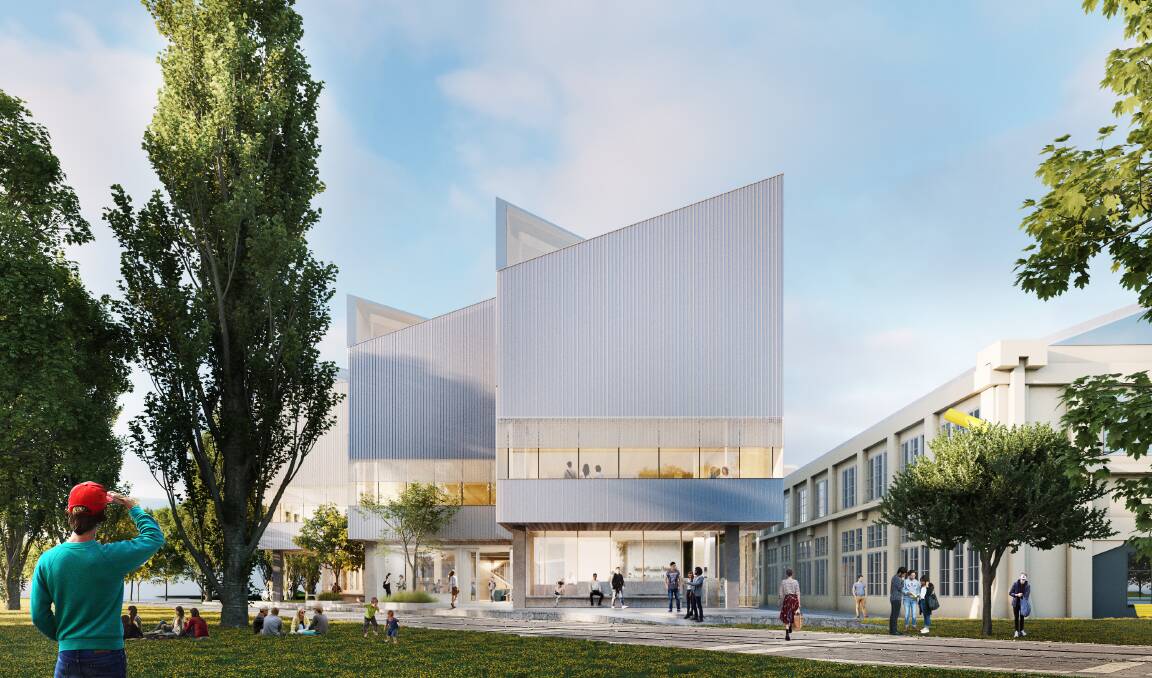 PROJECT COST: University of Tasmania's new-look Inveresk campus will not need any more government funding, vice chancellor Rufus Black says. Picture: supplied