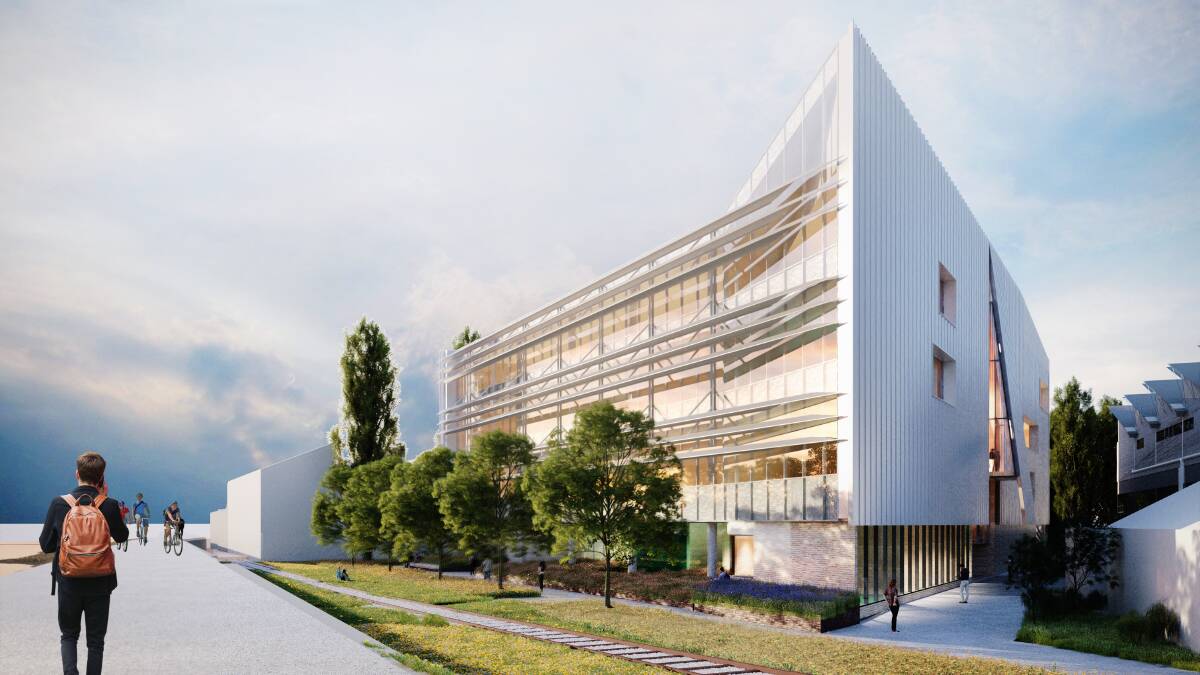 TEAMWORK: Concept images of the River's Edge building, the second stage of the Inveresk campus after the library. 