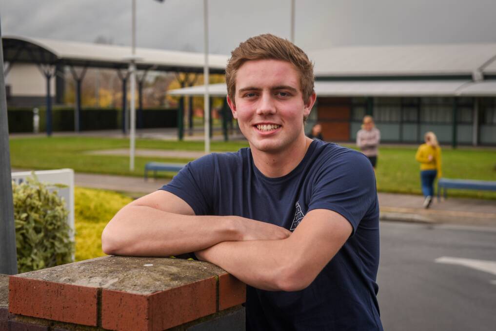 NEW WAY: Pre-tertiary student Ned Whiting said the school recommendation program has given him more confidence about him getting a place at university. 