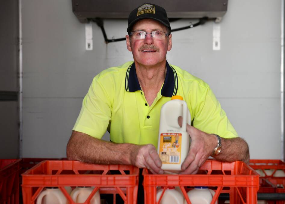 DELIVERY: Devonport delivery driver for Ashgrove Darrell Brooke spent his day on Monday delivering "emergency" deliveries. Picture: Brodie Weeding.