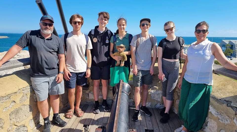 HISTORY: This year's student cohort for the Frank McDonald Memorial Prize at Cottesloe Beach, Western Australia. Picture: Facebook/supplied