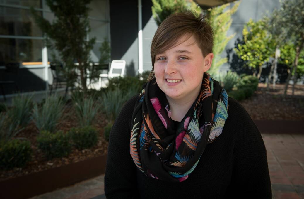 MENTOR: University of Tasmania student Kodi Rainbow has volunteered with the students in schools program for three years. Picture: Paul Scambler