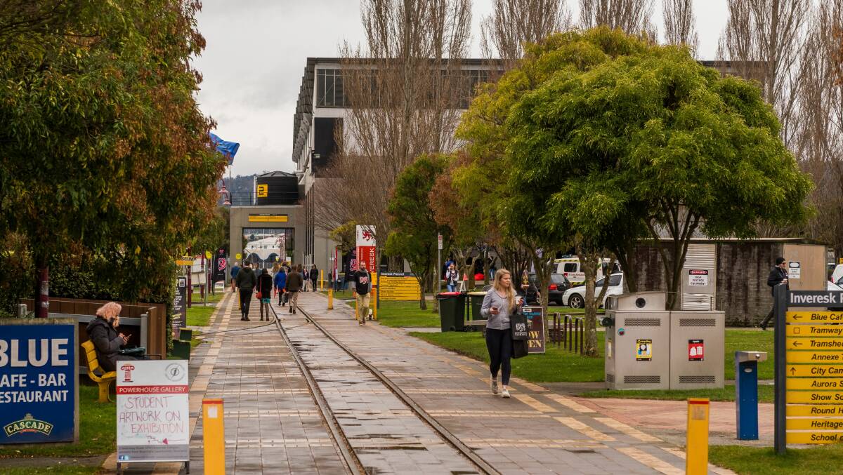 OPEN FOR BUSINESS: University of Tasmania's Inveresk campus during its open day on August 12. Picture: Phillip Biggs