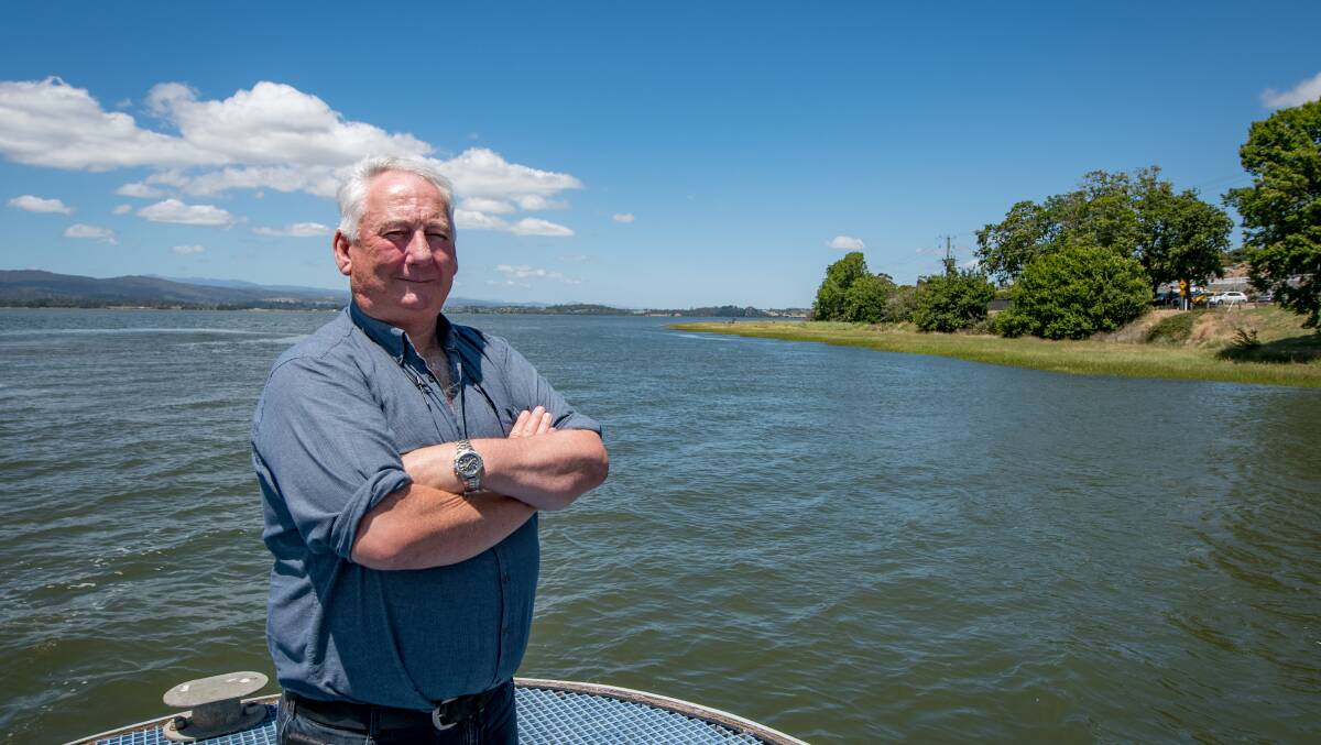 TIME FOR ACTION: Rosevears hotel owner Allan Virieux believes now is the time for action to clean up the Tamar River. Picture: Paul Scambler