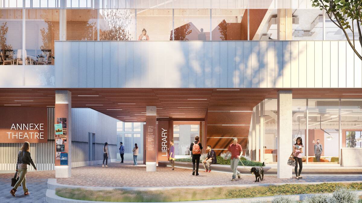 CONTRACT AWARDED: Northern Tasmanian construction firm Vos has been awarded the contract to build the new library and student services building at Inveresk. Picture: supplied