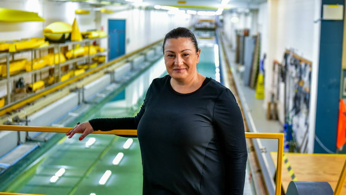 MAKING WAVES: Australian Maritime College associate Professor Irene Penesis will head up the research at the national Blue Economy CRC, which will be based in Tasmania. Picture: Neil Richardson 