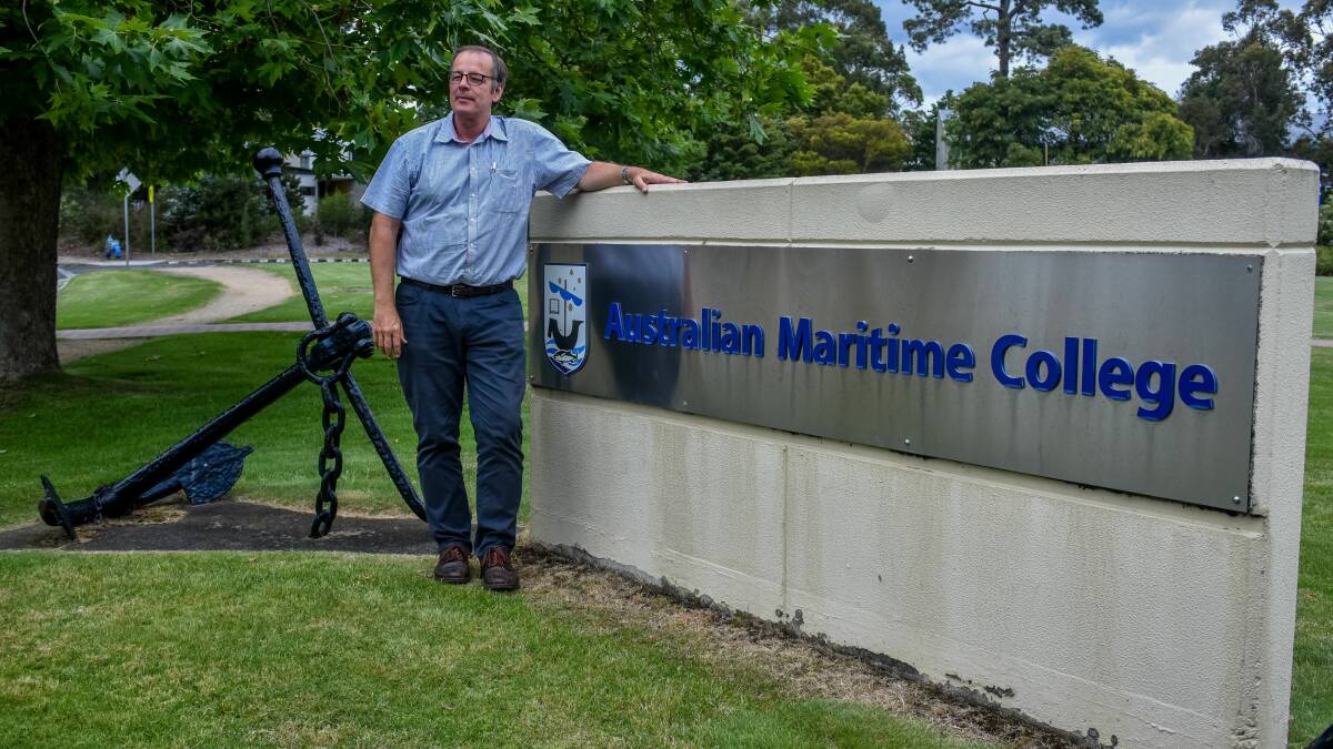 NETWORKS: Australian Maritime College defence manager Aaron Ingram works in Sydney and Canberra to help build relationships between the AMC and the Defence industry. Picture: Neil Richardson