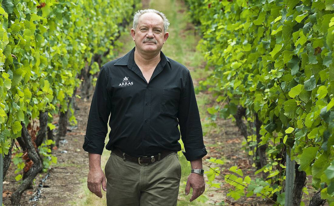 TOP DROP: House of Arras winemaker Ed Carr; the 2007 Grand Vintage has taken out the KPMG Perpetual Trophy for Best Wine of Show at the KPMG Royal Sydney Wine Show. Picture: supplied.