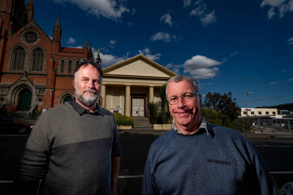 HELPING HAND: Launceston Baptist Church pastor Jeff McKinnon and chaplain Stephen Avery work with the 'street community' but say there are large cracks in the system that many fall into. Picture: file
