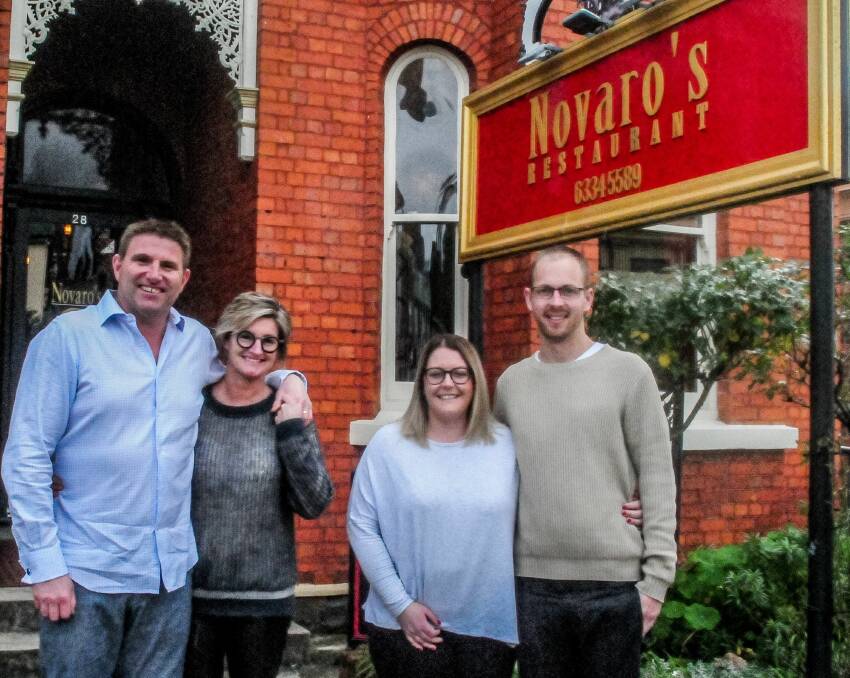 NEW CHAPTER: Novaro's owners Nick and Sarah Hooper with new owners Tyller Penney and Kathleen Le-Baldwin. Picture: Neil Richardson
