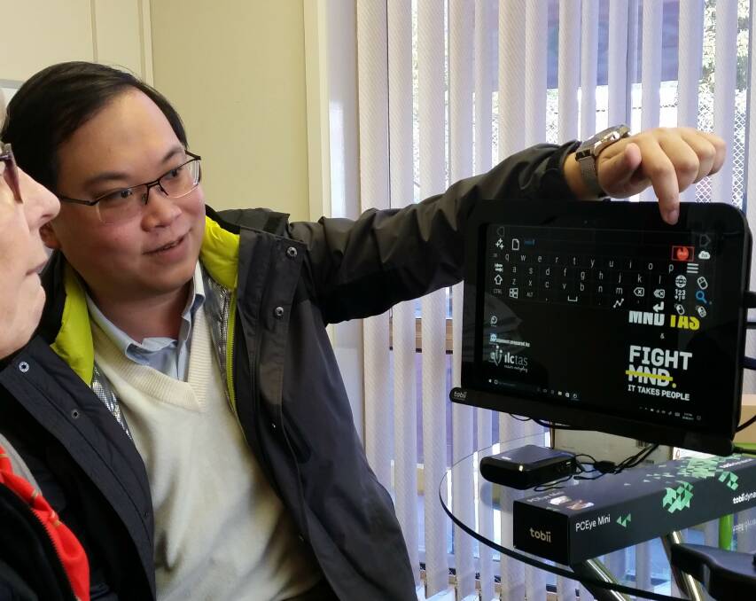 Connected: People with progressive neurological conditions can now loan one of 24 communication systems and 25 voice amplifiers through Independent Living Tas.