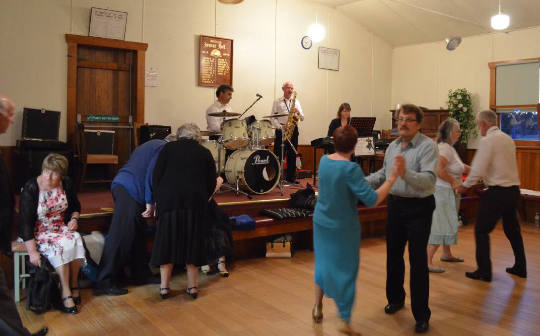 Band De Ja Vue plays the old time dance music at the three annual Rosevale dances.