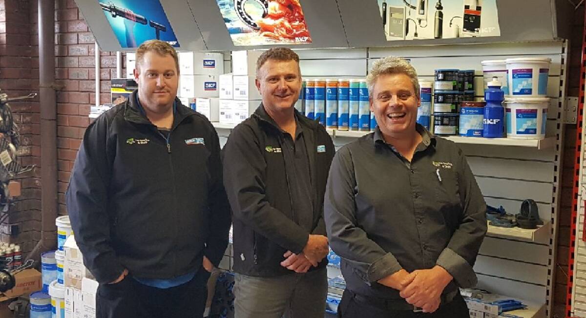 In the know: Tas Bearing and Chain North-West experts Matt Saunders, Chris Graham, and Andrew Saltmarsh.