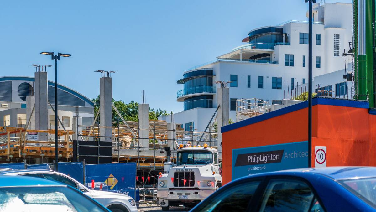 GROWING THE CITY: Work at Launceston General Hospital children's ward, pictured in December 2018, is one of many construction projects underway. Picture: Phillip Biggs