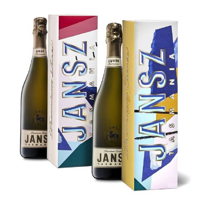 Jansz Tasmania's bespoke packaging featuring Eloise Lark's Derwent Seasons. Picture: Supplied