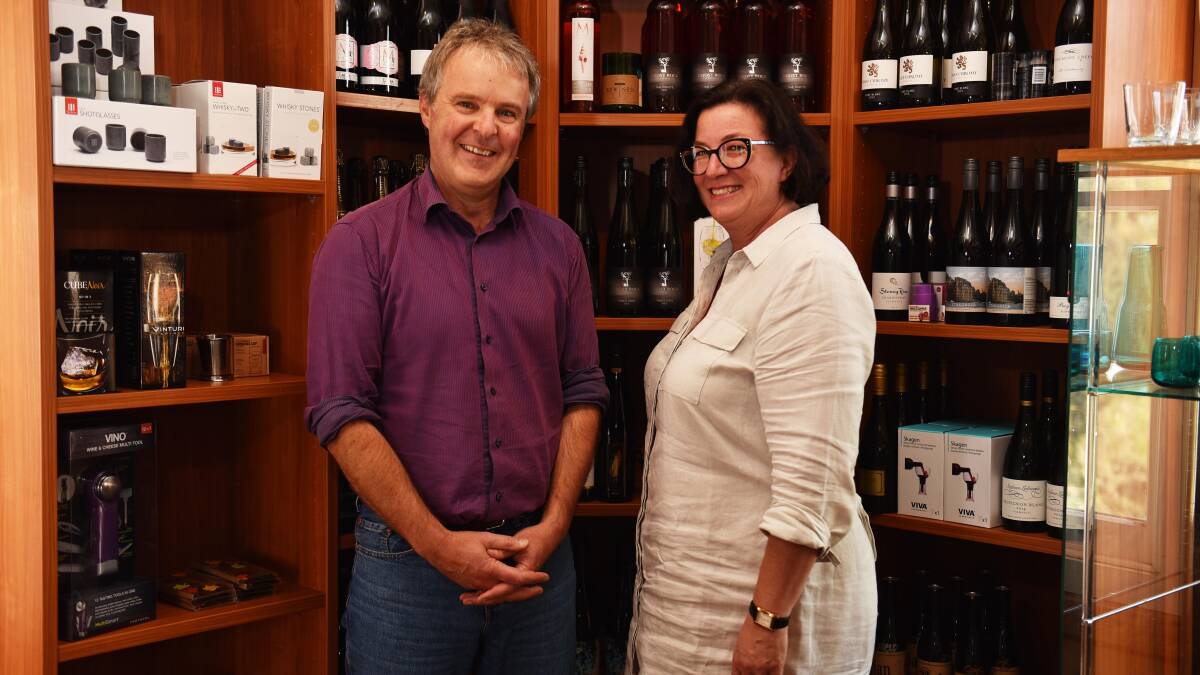 FERMENTING A FUTURE: Tom Lewis and Kim Seagram announcing the idea for a Centre of Excellence for Fermentation in 2016. Picture: Scott Gelston