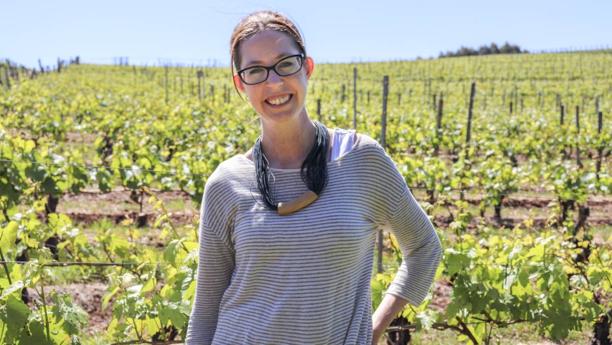 STARTING A NEW LIFE: Fran Austin moved to Tasmania for a job in the Tamar Valley and has since become Delamere Vineyards winemaker. Picture: Johanna Baker-Dowdell 