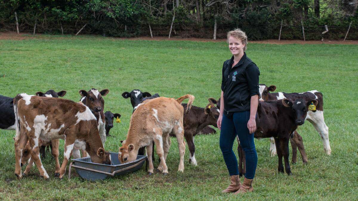USING THE RIGHT TOOLS: PhD candidate Alison Hall is researching Tasmanian dairy farmers' use of pasture measurement equipment through the Tasmanian Institute of Agriculture. Picture: Chris Crerar