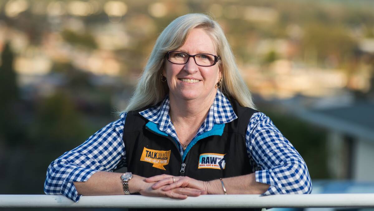 LOOKING AFTER THE COMMUNITY: Rural Alive & Well flood relief worker Jacqui Morris. Picture: Phillip Biggs