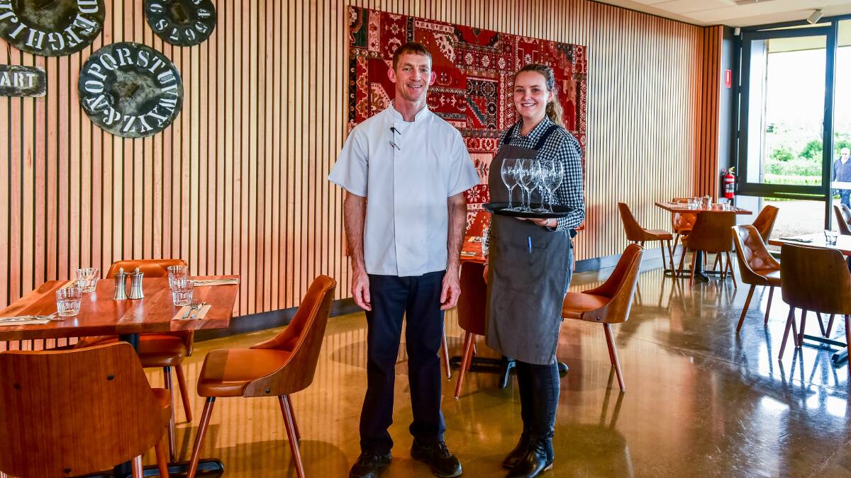 NEW FLAVOURS: Chef Chris Williams and Rebecca McDonald at Merinos Cafe and Restaurant. Picture: Neil Richardson